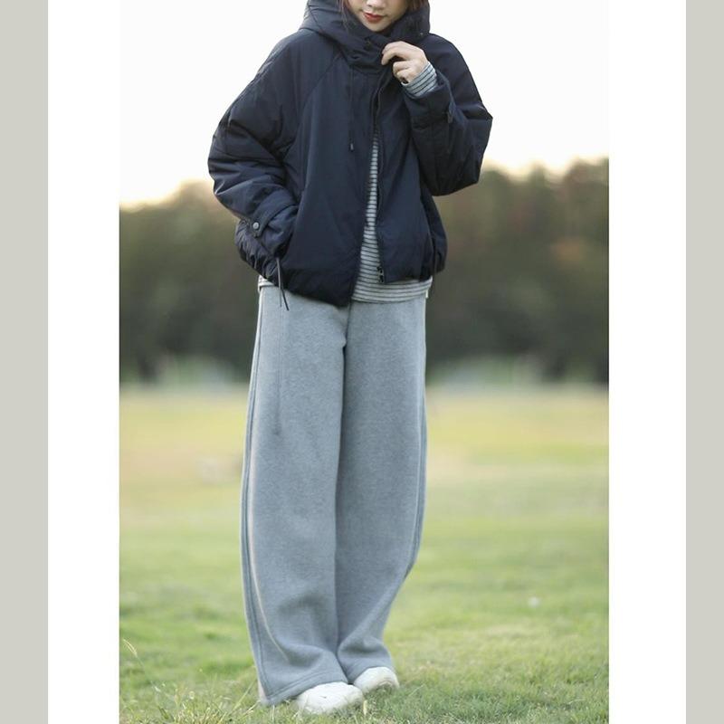 Новая свободная и стильная хлопковая одежда с капюшоном для женщин, зимняя, 2 новых, 100% шерсть, хлопковая стеганая одежда для женщин