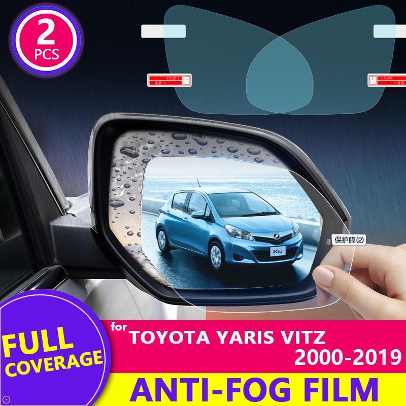 Полное покрытие противотуманная непромокаемая пленка для Toyota Yaris Vitz 2000 ~ XP10 XP90 XP130 10 90 130 Защитное зеркало заднего вида автомобиля