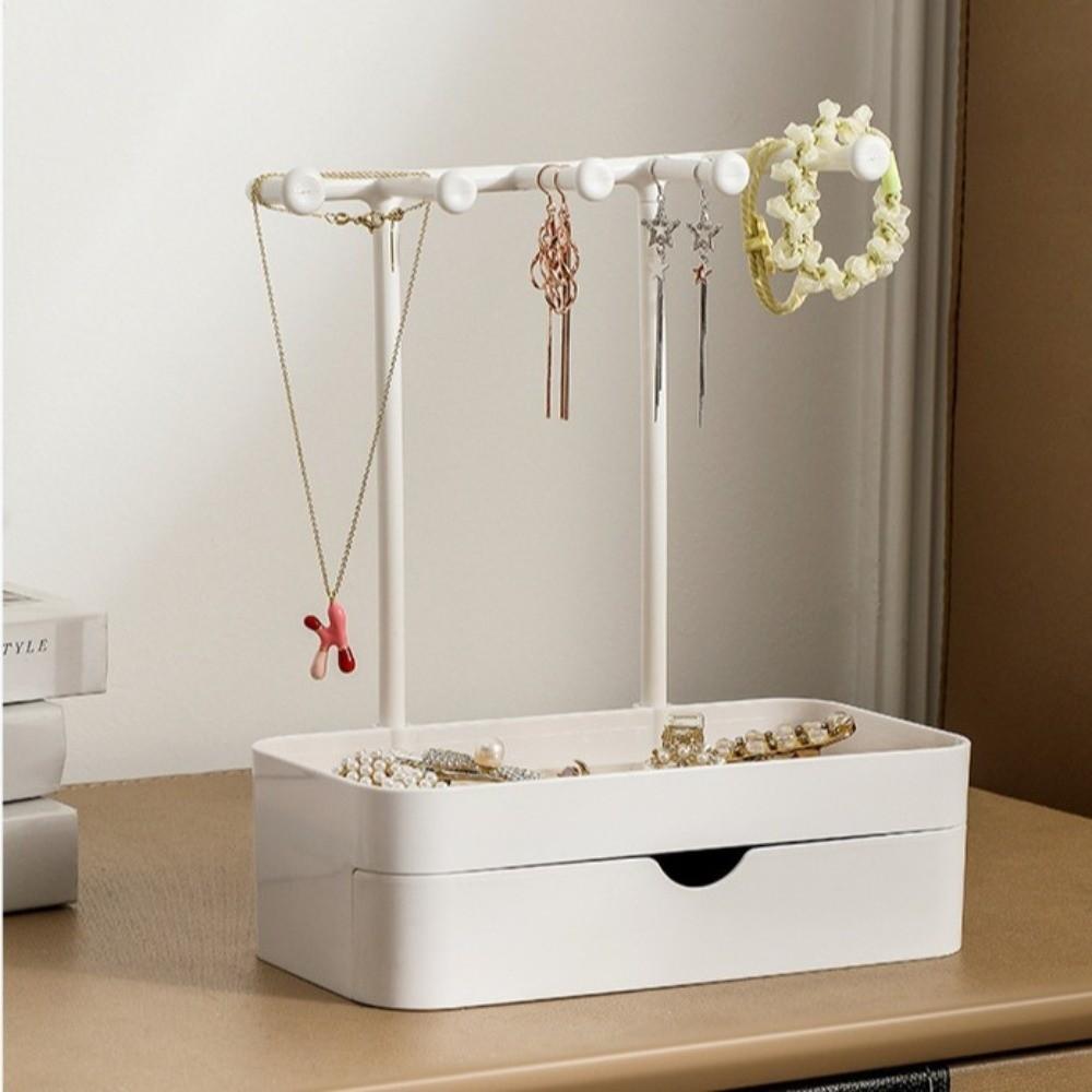 Portable Jewelry Display Holder Double Layer Jewelry Storage Rack Jewelry Organizer Home Display