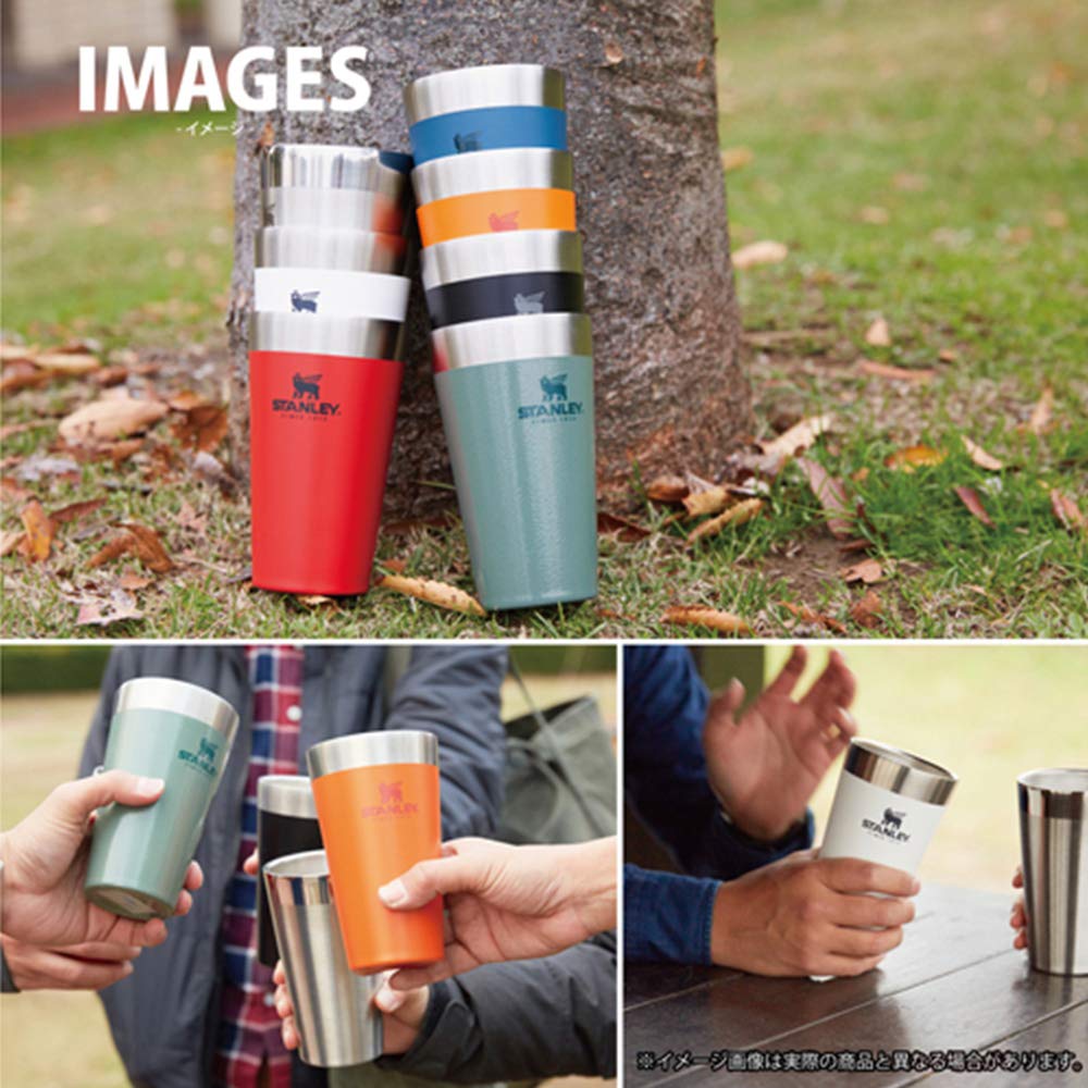 STANLEY Штабелируемый вакуумный пинт 4 шт Вакуумный стакан с термоизоляцией Нержавеющая сталь Кофейный Термоизоляция Пивной Спорт на открытом воздухе Просмотр Семья Посудомоечная машина