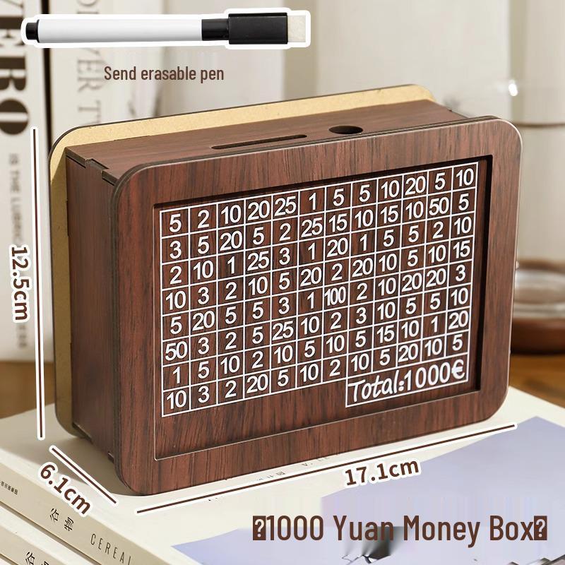 Скидка для новичков: Деревянная копилка премиум-класса - Подарок на день рождения, Решение для сбережений