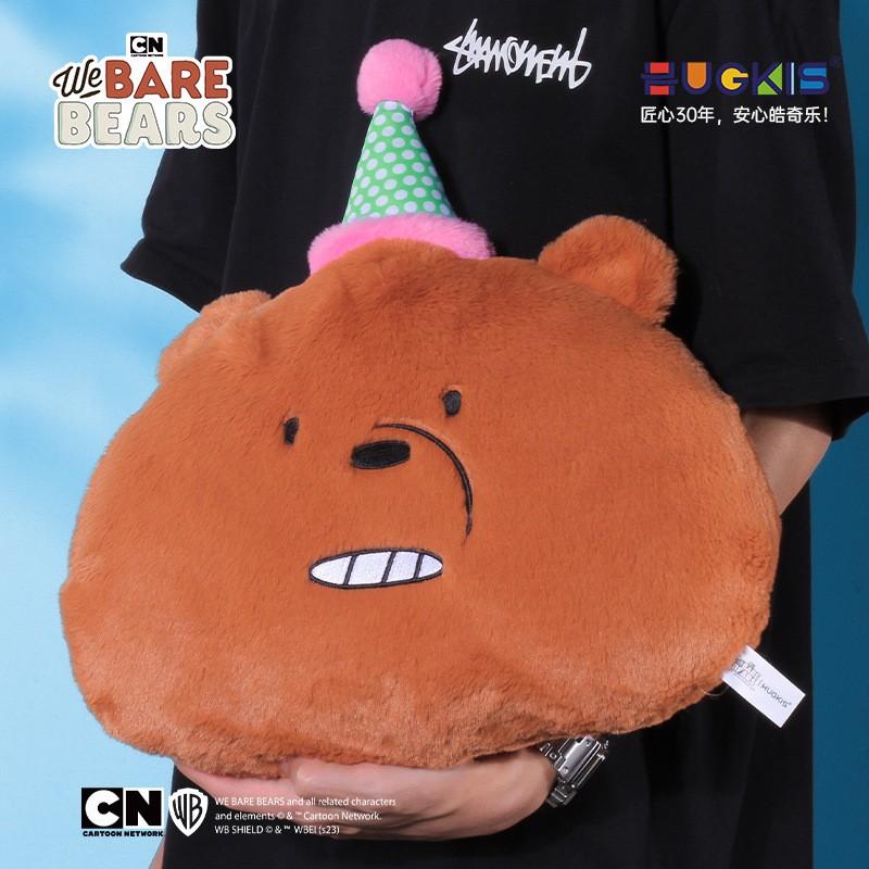 We Bare Bears Plush Toy Stuffed Animal Pillow Soft Cartoon Bear Kids Sleep Decor Gift
