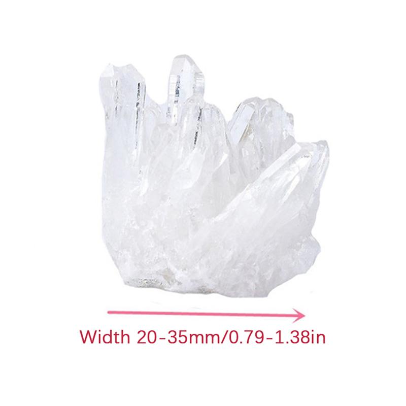 Натуральный кварц, белый прозрачный кластер, целебные камни, точка