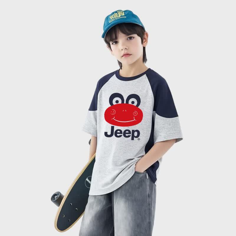 JEEP Boys' Crew Neck Short Sleeve T-Shirt