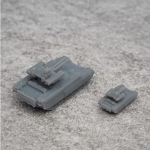 5PCS 3D Military Model Russian BMPT Fire Support Vehicle DIY Model 1/700 1/350 Scale Miniature Multifunctional Armored Tank Resin Model (1/700 (1.01cm