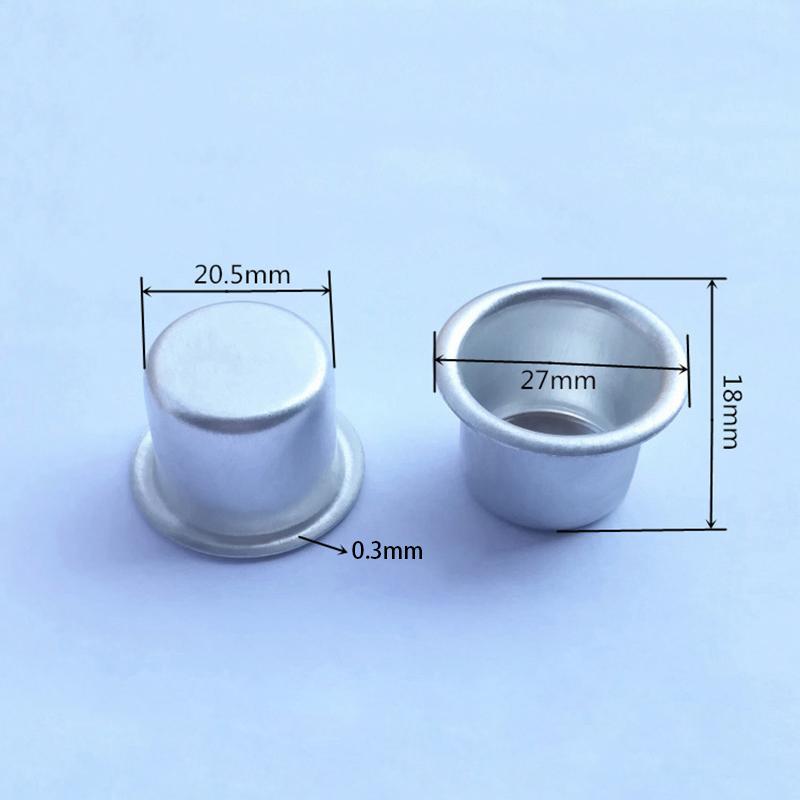 10 шт. DIY подносы для изготовления свечей цвета золота, серебра, металлические чашки для свечей, круглые чашки для свечей, многоразовые