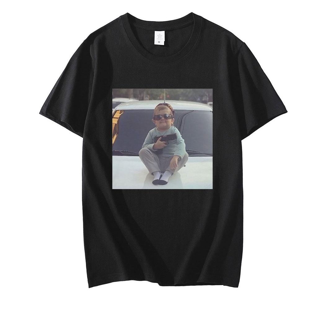 Classic Hasbulla Fighting Tshirt Unisex Fan Gift Mini Khabib Blogger Tshirt Unisex Unisex Graphics Print Tees Short Sleeve Tops