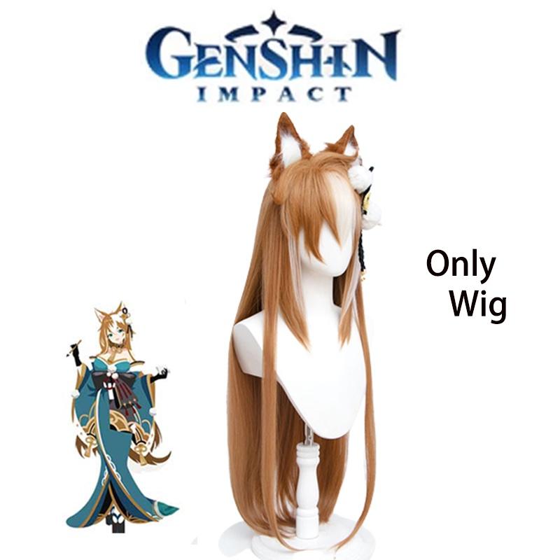 Stunning Genshin Impact Miss Hina Wig For Cosplay And Parties High Quality Synthetic Silk Fiber!