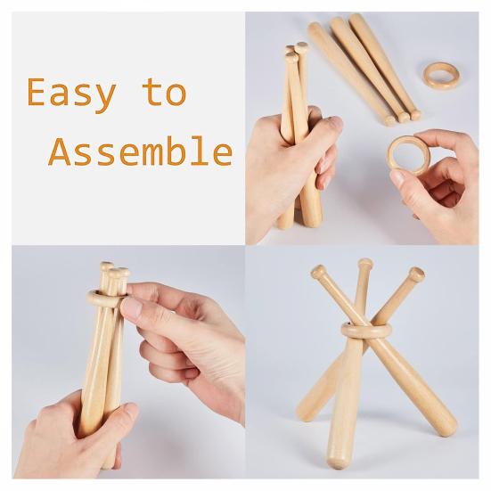 Деревянная подставка для бейсбольной биты Мини-держатель для демонстрации мячей и памятных вещей Кронштейн-подставка для мячей для гольфа и тенниса Круглая резная стойка для дома и рабочего стола