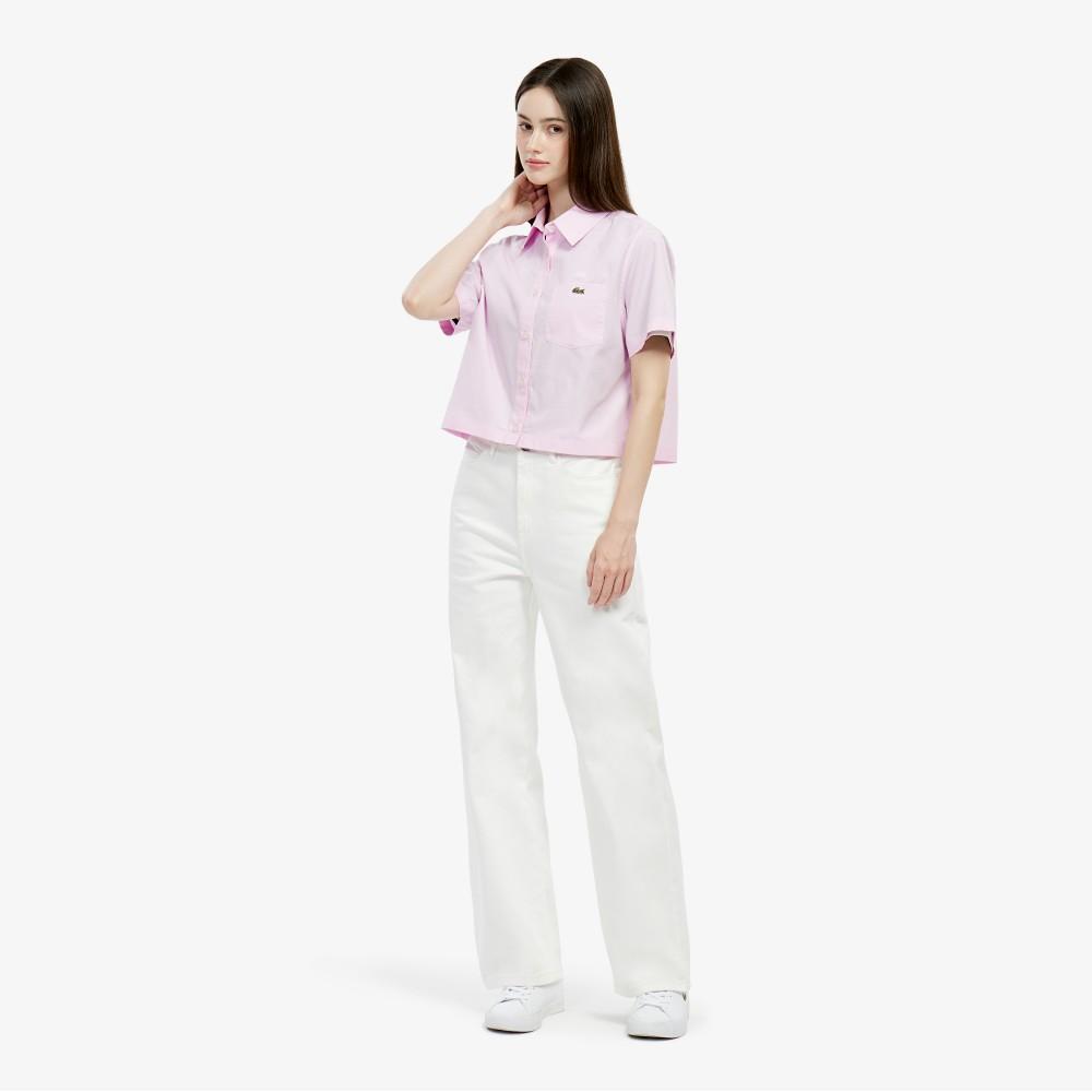 [lacoste] Women's JP Cotton Linen Short-Sleeved Shirt CF9479-56GZ4H