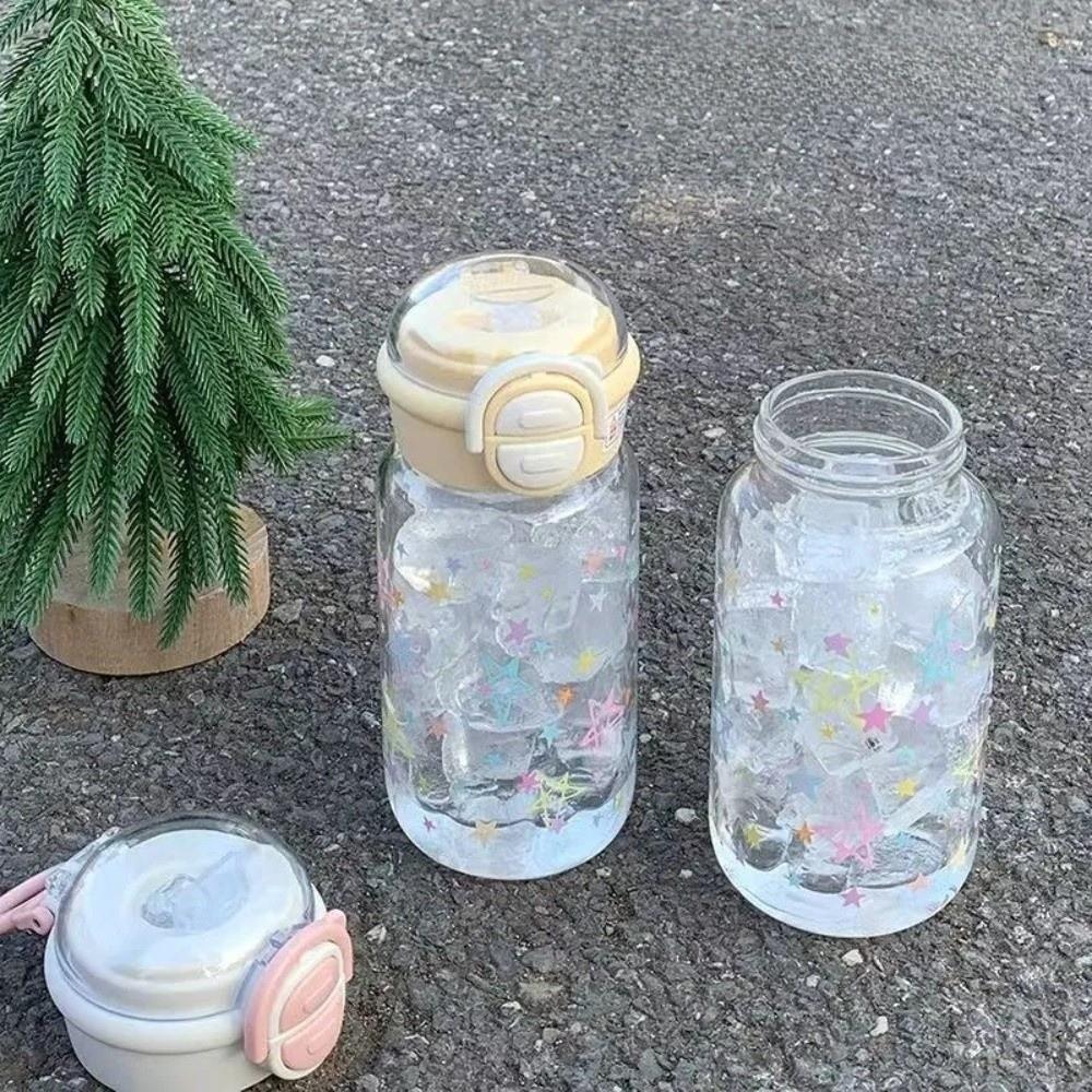 500ML Water Cup Transparent PC Drinking Cup Kawaii Water Tumbler Juice Drink