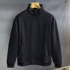 Men Casual Fashion Fall Shirt Long Sleeve Men's Trendy  Pullover Tops Collar Sweatshirt