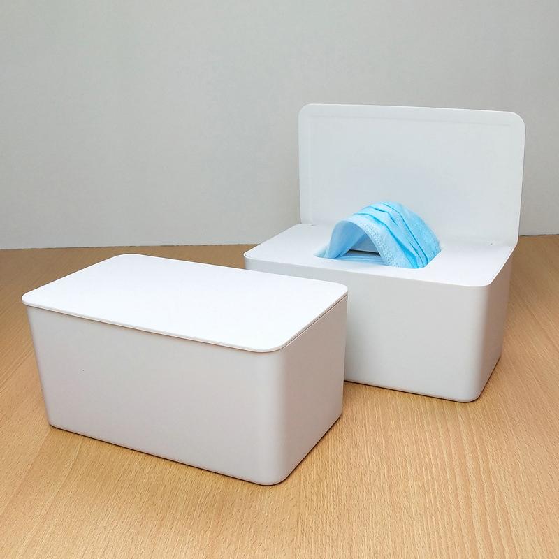 Dustproof Wet Wipes Storage Box With Lid Household Desktop Tissue Storage Box Portable Wet Wipes Dispenser