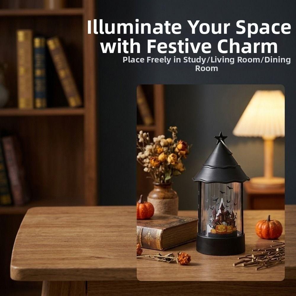 Vintage Halloween Decorative Light Portable Pumpkin Light Halloween LED Lamp Living Room Decor