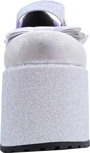 Женские туфли-лодочки Yosuke серебристого цвета, размеры 4450039, размеры 23.0см-23.5см