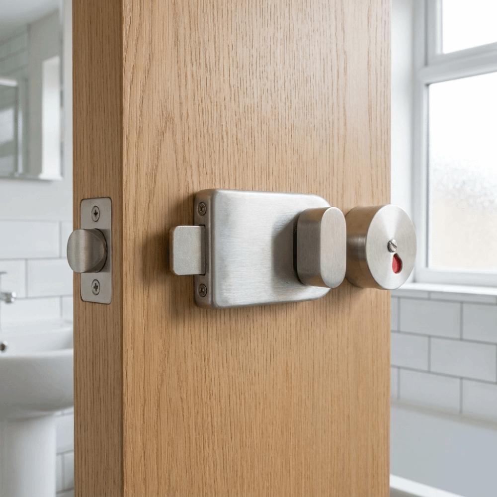 Rust Resistance Indicator Bolt Lock Solid Structure Stainless Steel Lock Public Toilet