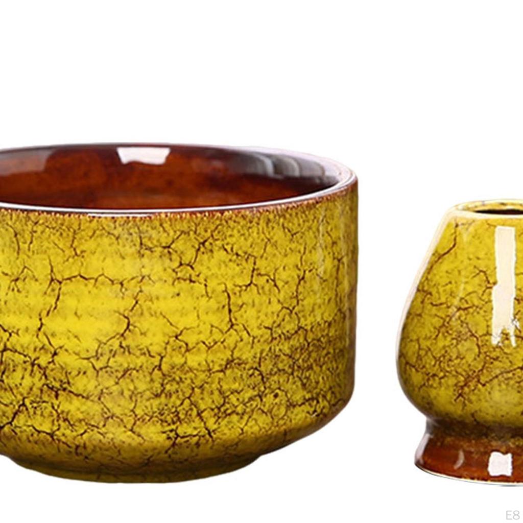 Чайный набор из 4 предметов из бамбука, венчик для матча и держатель, японский подарок для влюбленных, чаша с носиком