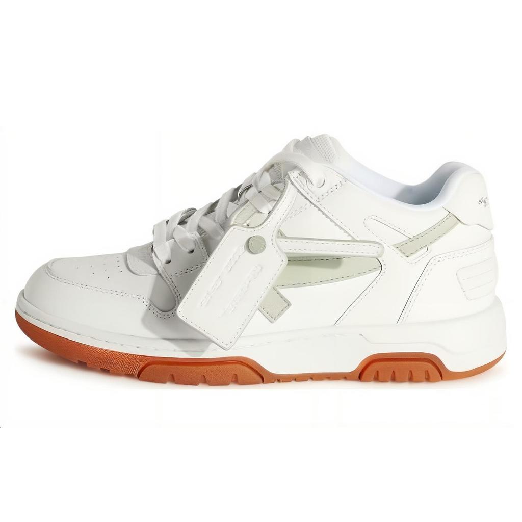 Кроссовки OFF WHITE Out Of Office Низкие 'Белый Коричневый' Женские OWIA259F23LEA0030152