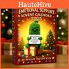 Emotional Support Christmas Countdown Calendar Toy With Woven Material For Family And Kids Fun