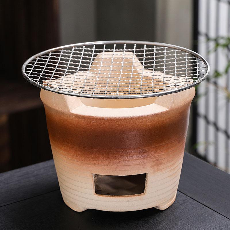 Coarse pottery tea set, household ceramic Kung Fu teacup, beam pot, teacup fireplace tea with gift box.