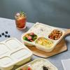 Xiao Yue Ya Biodegradable Corn Starch 4-Compartment Lunch Boxes
