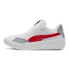 Puma Clyde All Pro Team Кроссовки с круглым носком на шнуровке, амортизирующие, нескользящие, износостойкие, низкие, для баскетбола, унисекс, белые/красные 195509-04