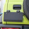 A03E-1 Set License Plate Frame Mounting Bracket With Light For Suzuki Jimny      Accessories Black