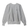 Long Round One Point Logo Reverse Crew Neck Silver Gray [Champion] Sweatshirt, Sleeve, Neck, Embroidery, Weave(R) Sweatshirt, REVERSWEAVE(R) C3-Y015