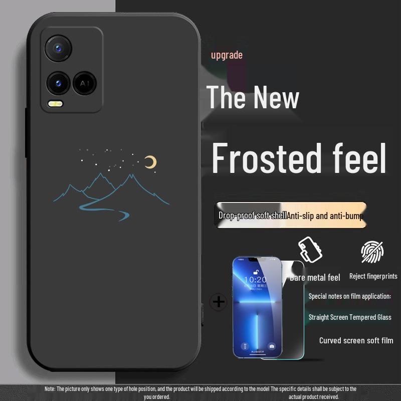 Чехол-бампер Vivo Y32/Y21 с полным покрытием, мультяшный, из силикона, мягкий, матовый, защитный, противоударный