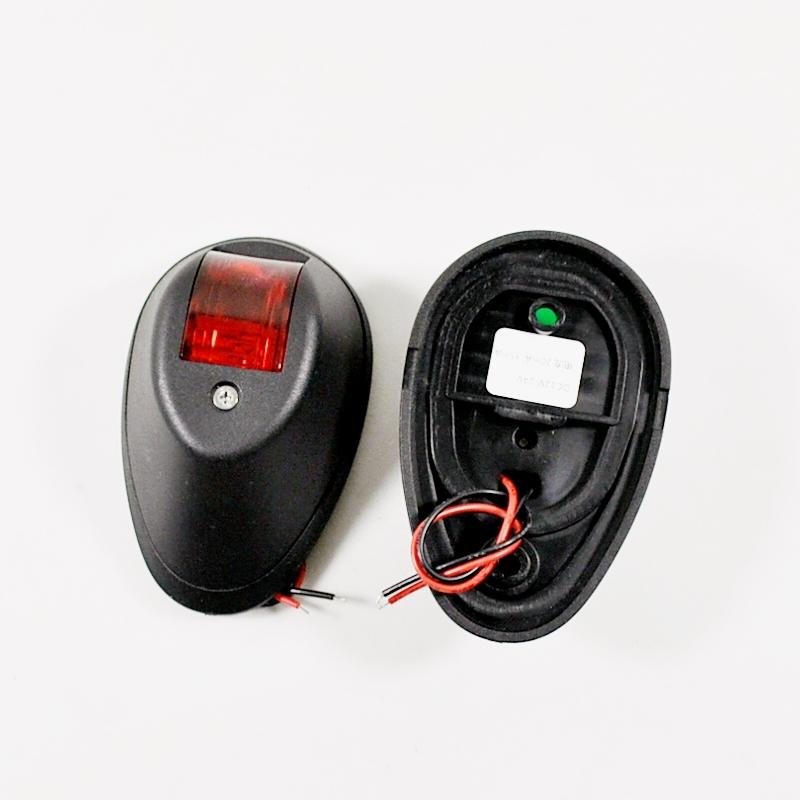 ISURE MARINE Boat Yacht Red & Green LED Navigation Side Bow Lights Black Plastic House