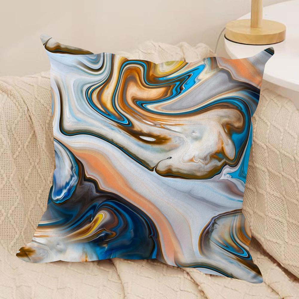 Quicksand Pattern Cushion Cover Pillowcase Ultra Soft Skin Friendly Fabric Cloud Like Comfort Concealed Zipper