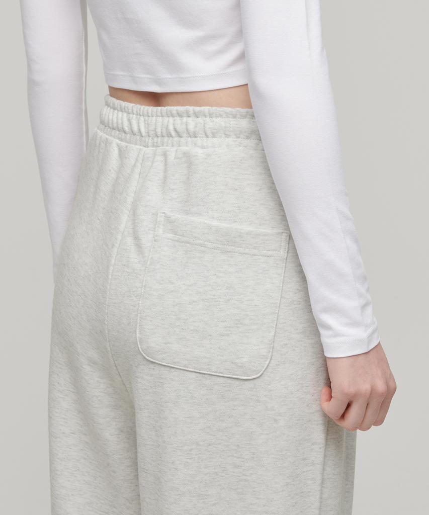 MUSINSA STANDARD WOMAN Women'S Double Knit Two-Tuck Wide Lounge Sweatpants [Oatmeal]