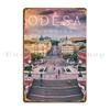 Odessa Ukraine Metal Plaque Poster Customized Painting Cinema Garage Plaques Tin Sign Poster