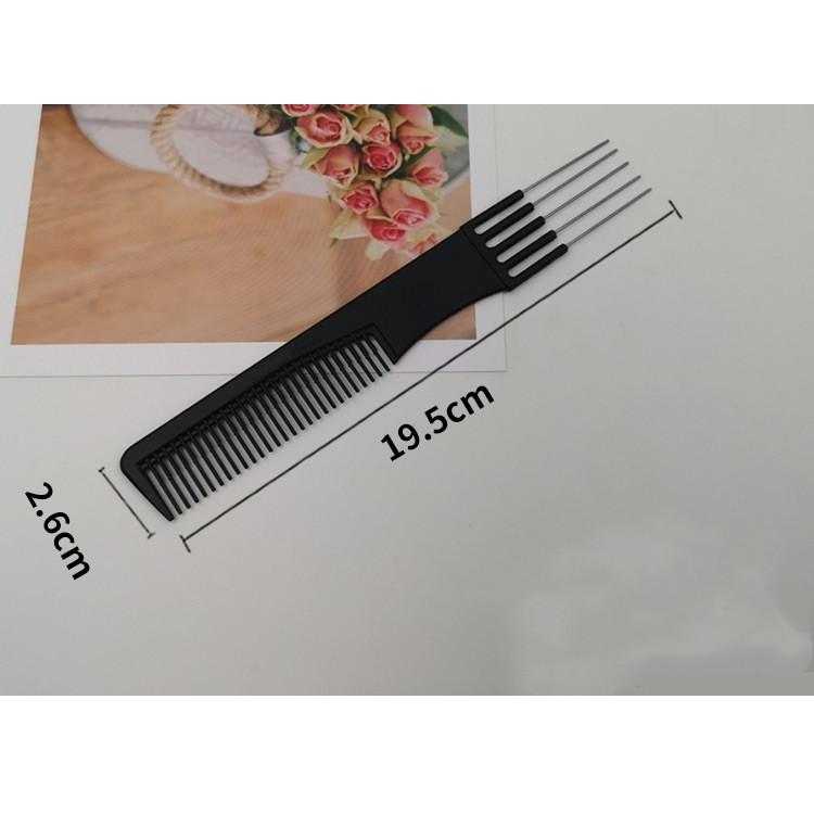 Новая черная расческа для волос с крысиным хвостом, профессиональная парикмахерская расческа для стрижки волос, расческа из нержавеющей стали с шипами, инструменты для ухода за головой и укладки
