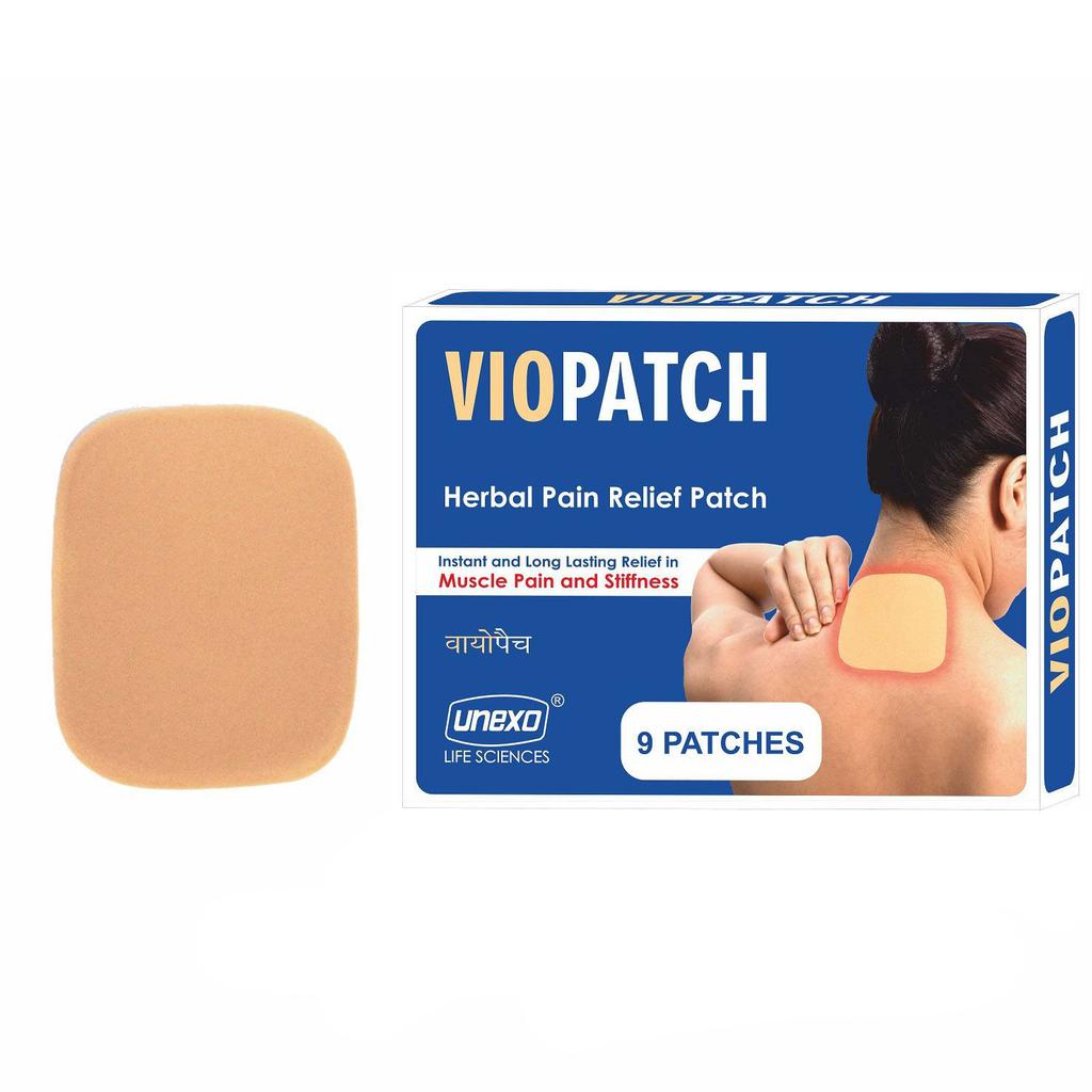 Пластыри для снятия боли и скованности в мышцах (9 шт), Herbal Pain Relief Patch from Muscle Pain and Stiffness (9 pcs), Viopatch