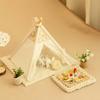 1/12 Doll House Minature Tent Easy Assembly Design Safe Cotton Polyester Playtent For Children Pretend Play Activity