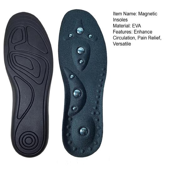 1 пара магнитных стелек, гелевые акупрессурные вставки для стоп с магнитами, ортопедическая арка