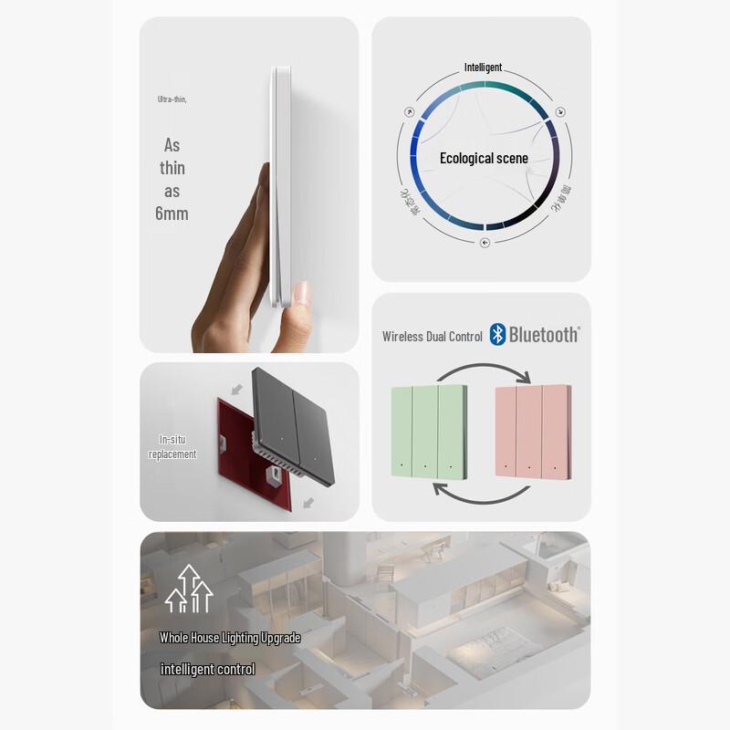 OLOEY M3 Series Slim Smart Touch Light Switch