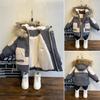 Children's Warm Coat Boys Coat Baby Hooded Thicken Warm Coat