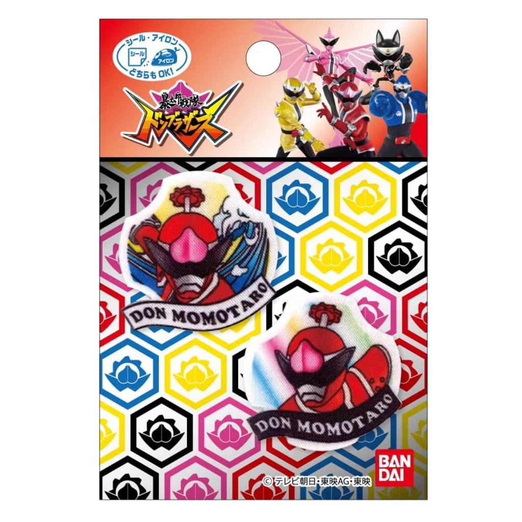 Нашивка Pioneer Bustaro Sentai Don Brothers Donmomotaro, 2 шт., ширина 35 мм x высота 35 мм, двойного назначения, тип печати/железо BAN650-BAN83