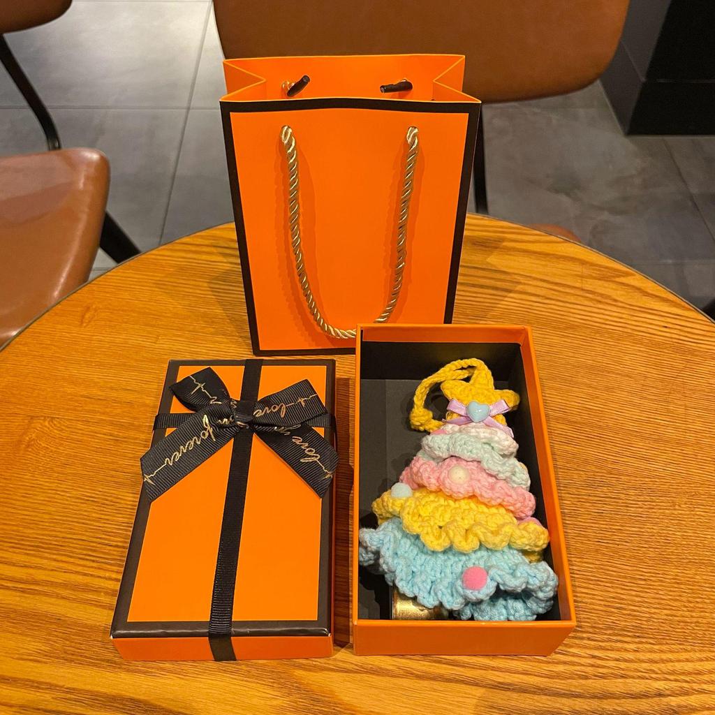 Международная пряжа Крючком Мини Рождественская елка Украшение для автомобиля Подарок