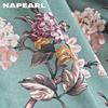 1PC NAPEARL 70-80% Blackout Shading Curtain Printed Floral Curtain Pastoral Style Window Drapes Home Decor