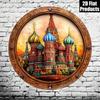 Ретро-металлическая картина в русском стиле для декора кафе и дома