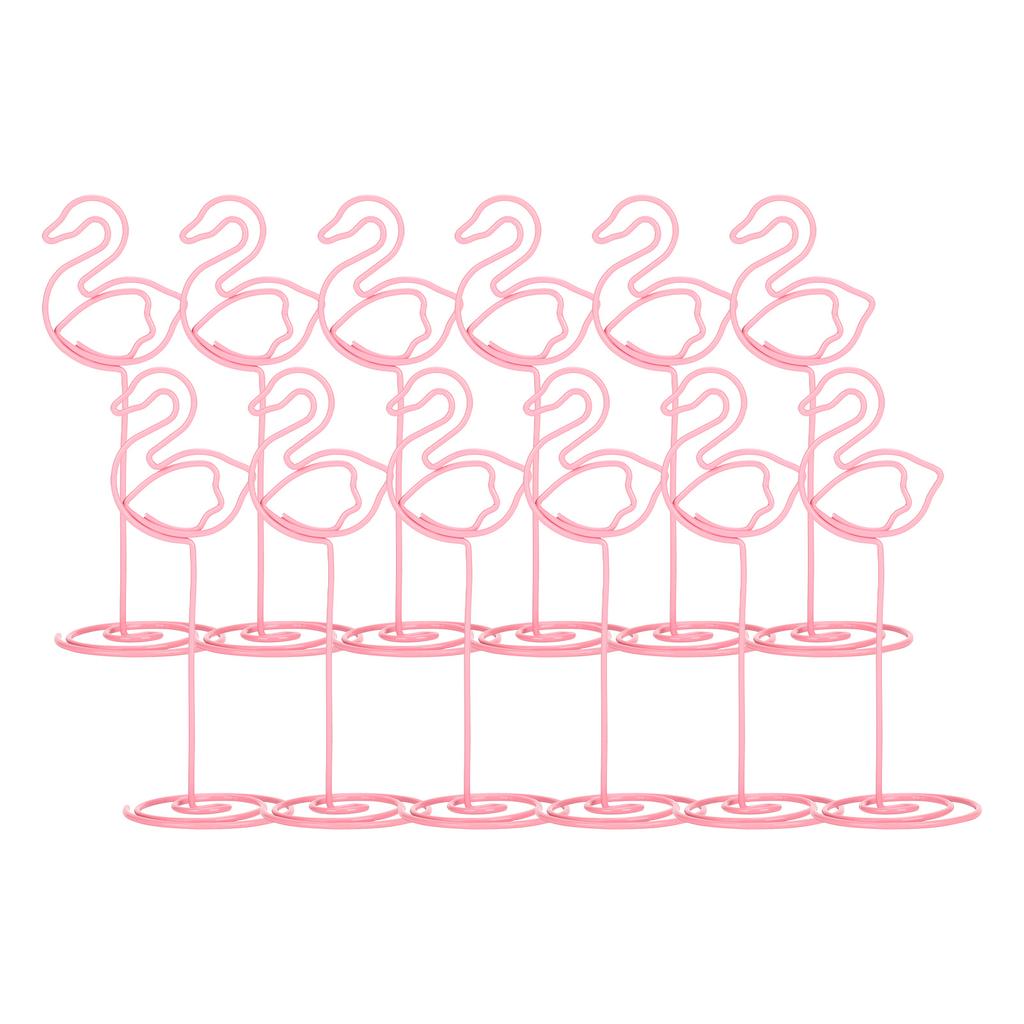 12 шт. фотозажим в виде лебедя с основанием из железной проволоки для настольных карточек, товаров для дома, бизнеса и рукоделия