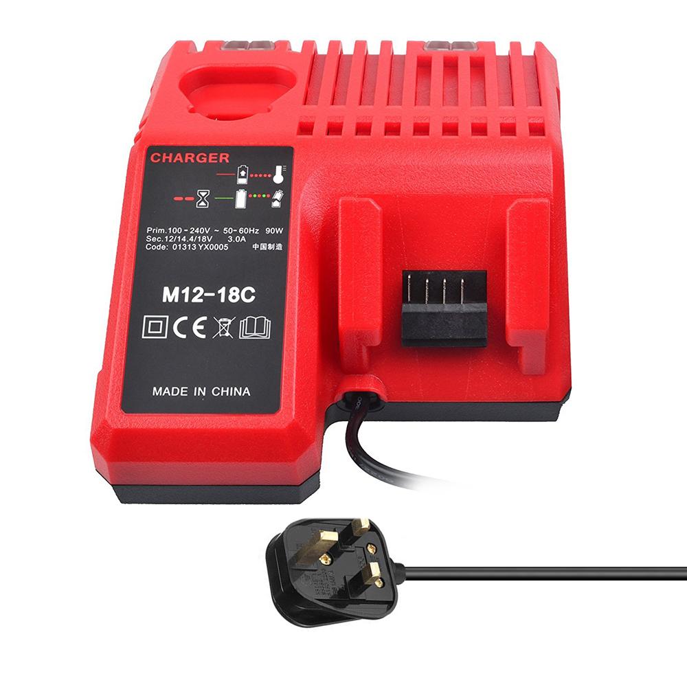 M12-18C Зарядное устройство для литий-ионных аккумуляторов Milwaukee 12 В 14,4 В 18 В C1418C 48-11-1815/1828/1840 M18 M14 M12