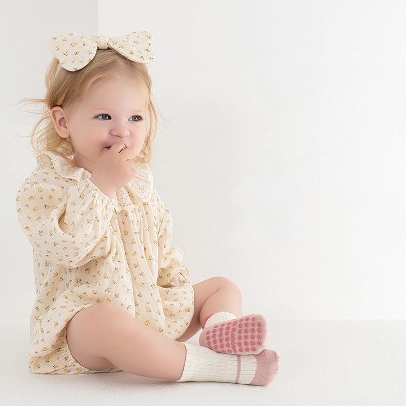 Детские нескользящие носки для малышей, мягкие хлопковые детские носки для мальчиков и девочек, носки для дома, для новорожденных, 0-5 лет, весна