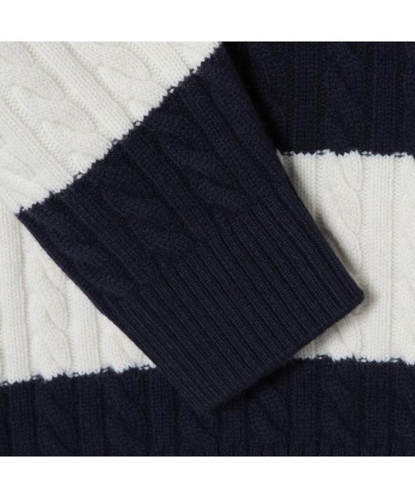 LACOSTE Men'S Cable Half-Zip Wide Collar Pullover Ah301E-54N Xfj
