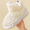 Fashion Comwarm Fur Slippers For Women Winter 2024 New Warm Cozy Furry Boots For Home Indoor Cute Soft Sole Plush Slides For Cotton Shoe