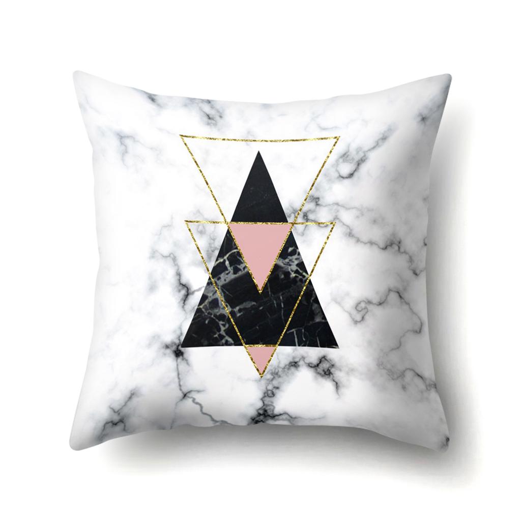 Geometric Marble Pattern Polyester Pillow Case European and American Fashion Simple Pillow Case