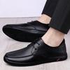 FashionMens Formal Shoes Men 2024 Spring & Autumn Genuine Leather For Wedding Comfy Lace-up Dress Shoes Man Brand Oxfords Men's Shoes